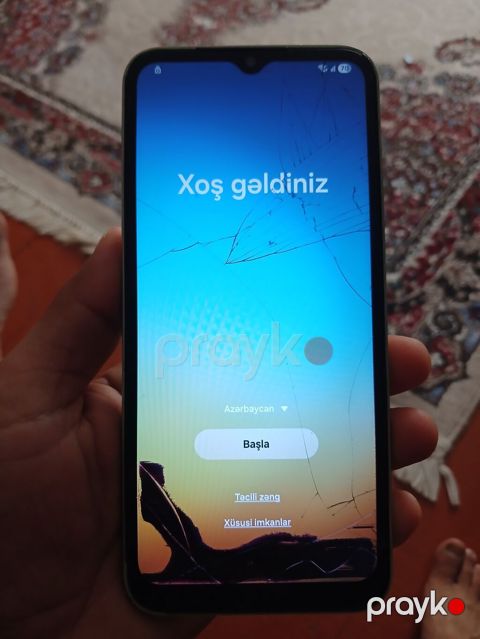 Samsung Galaxy A14, 128 GB, rəng - Yaşıl, Qırıq