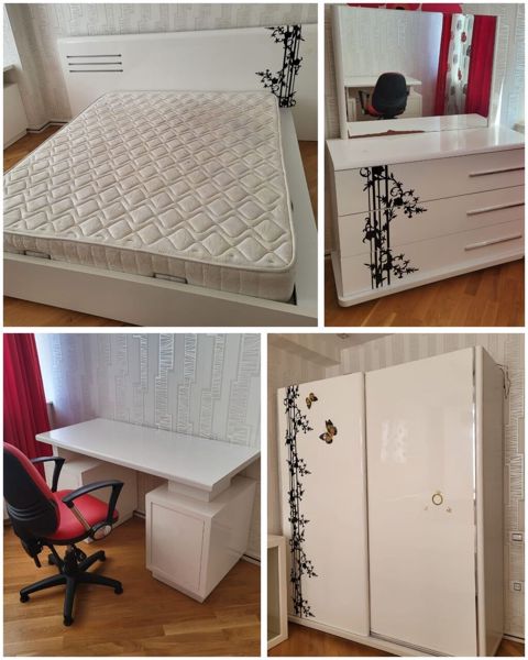 Bazalı Yataq dəsti satılır 350₼. kreslo satışa