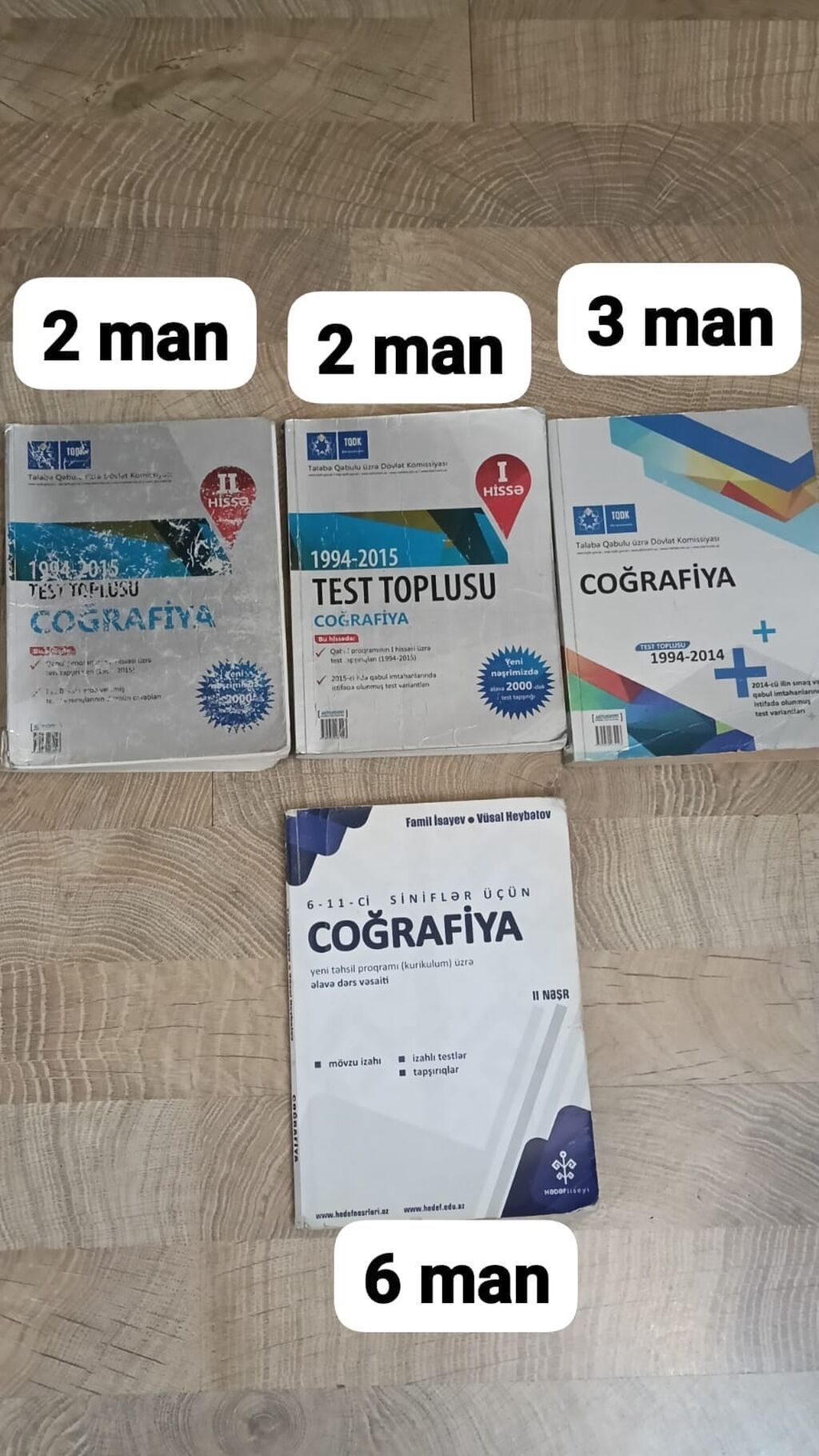 Coğrafiya Testlər 6-cı sinif, DİM, 1-ci hissə, 2015 il — Kitablar və jurnallar, Bakı
