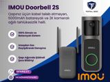 IMOU Doorbell 2S (Simsiz, Kameralı Qapı Zəngi) — TotalSEC — Ağıllı ev və təhlükəsizlik
