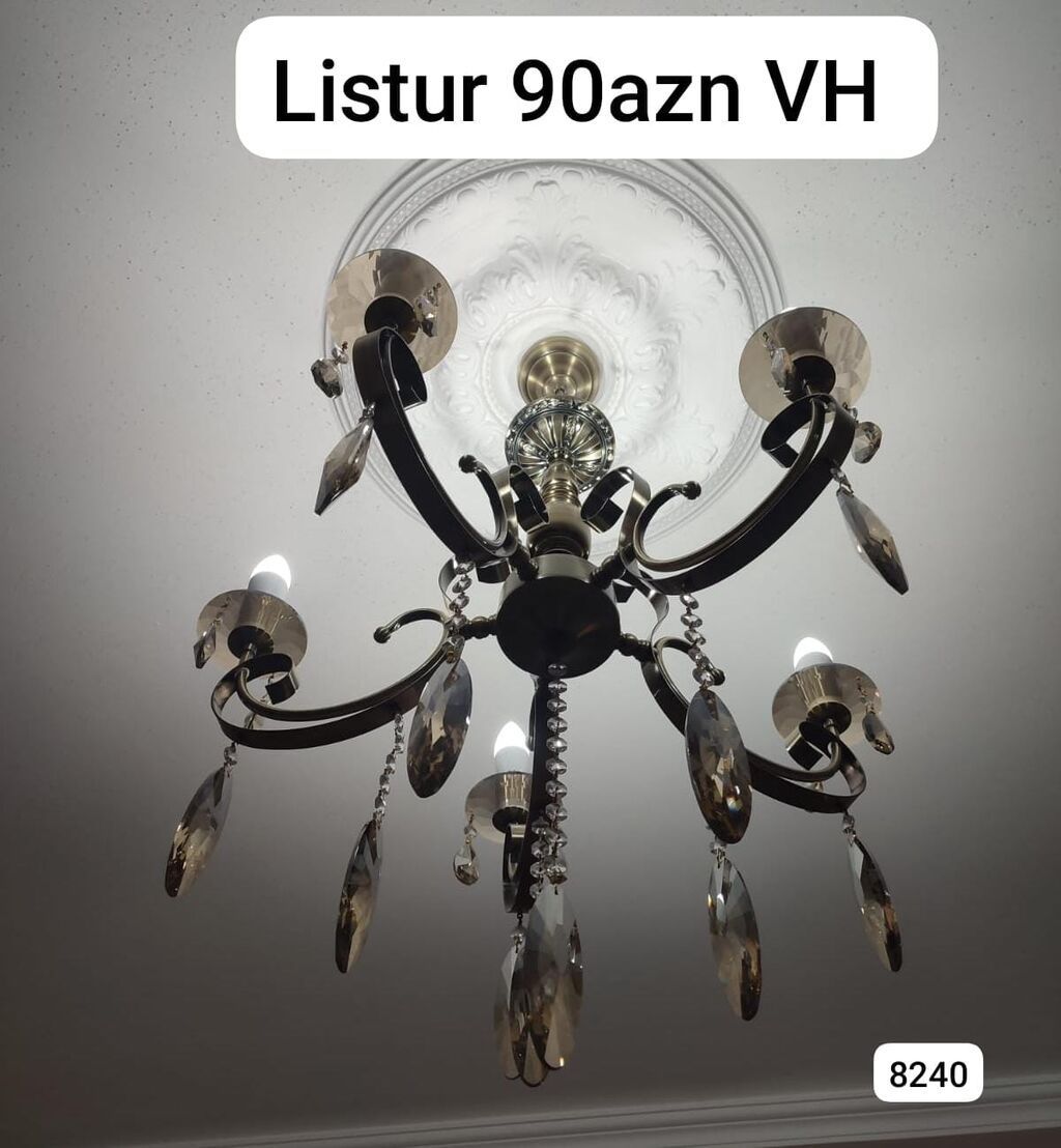Çılçıraq, 6 lampa, Metal — Gəncə