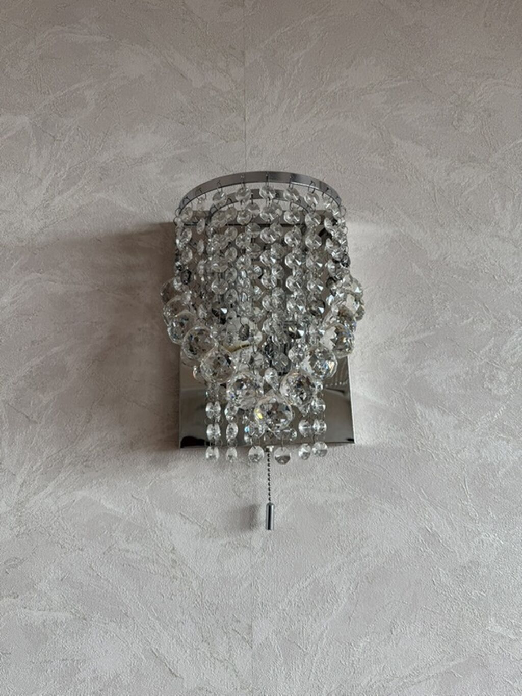 Kristal dekorlu divar bra - Növ: Divar bra (sconce) - Dizayn: Parlaq — Duvara asılı şamlar və lambalar, Bakı (2)