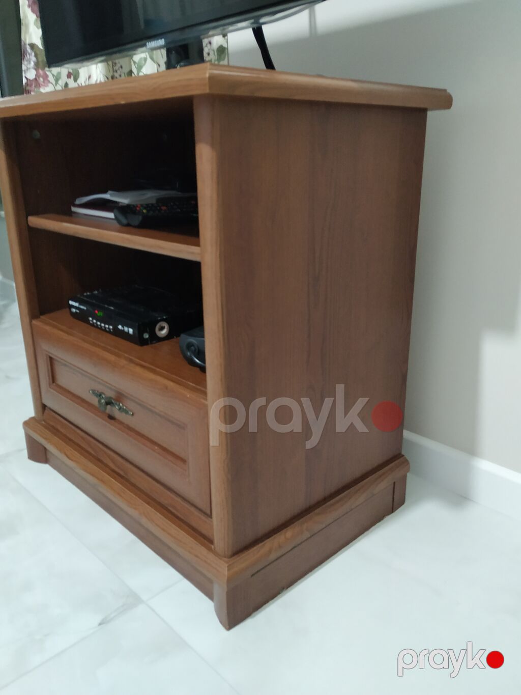 Ağac materialdan klassik üslubda TV stendi - Material: taxta (isti — Mebel, Bakı (2)