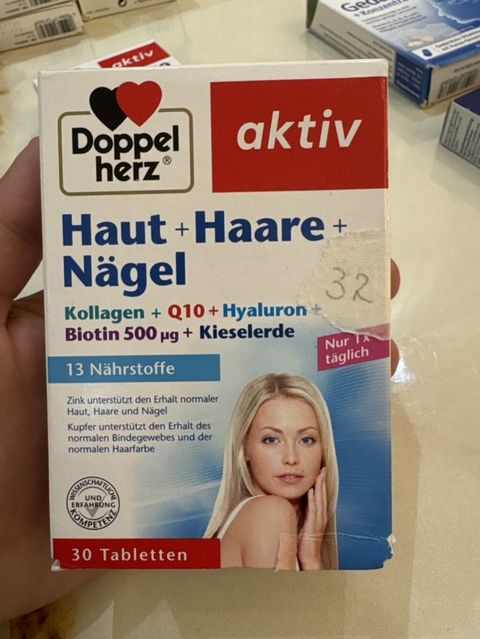 Doppelherz aktiv – Haut + Haare + Nägel vitamini və mineral kompleksi — Bakı