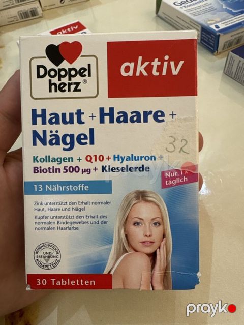 Doppelherz aktiv – Haut + Haare + Nägel vitamini və mineral kompleksi — Bakı
