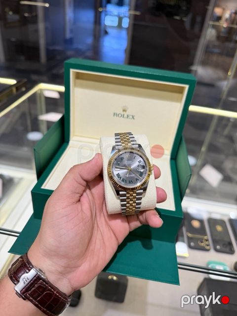 Rolex Datejust Wimbledon 41mm qol saatı
