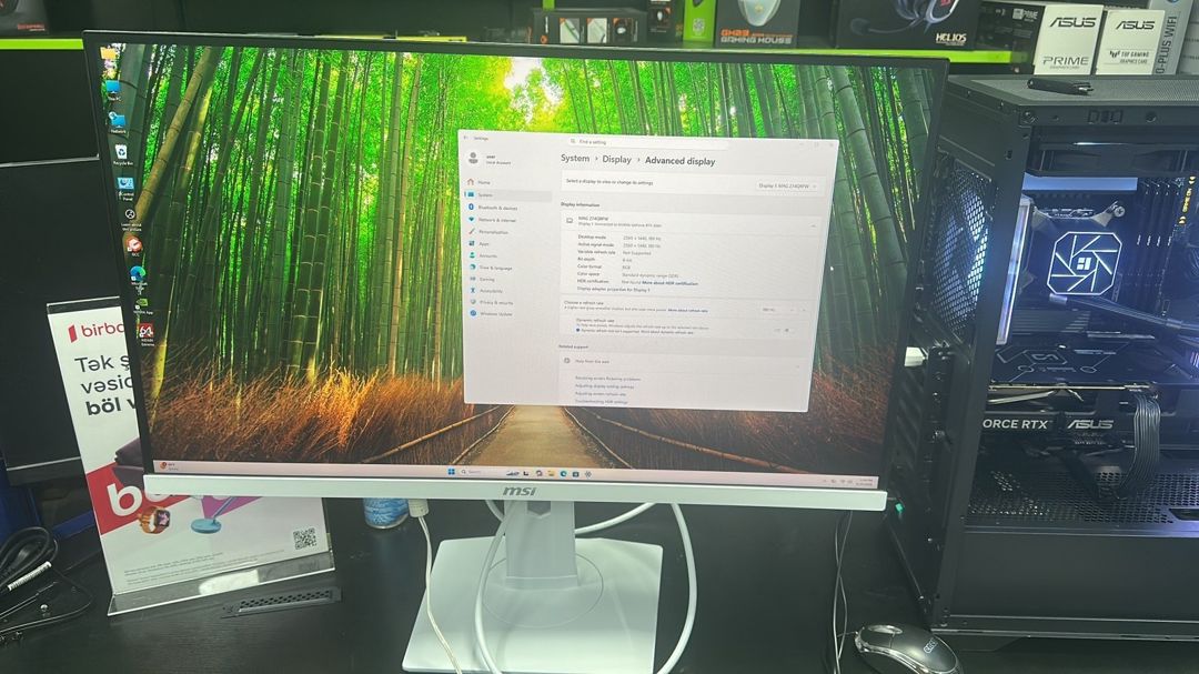 Monitor MSİ 274QRFW 2K 180 Hz — Elektronika, Bakı (3)