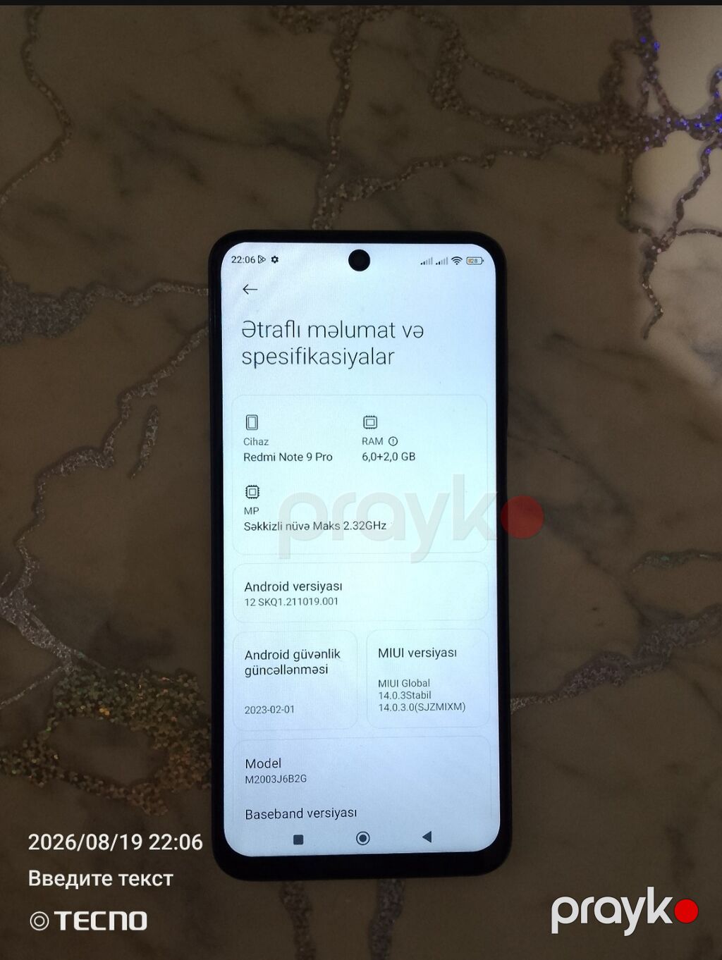 Redmi Note 9 Pro, 128 GB, rəng - Göy, İki sim kartlı — Elektronika, Digah (3)