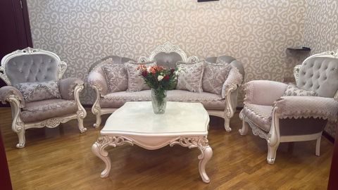 İşlənmiş, Divan, Jurnal masası, 2 kreslo
