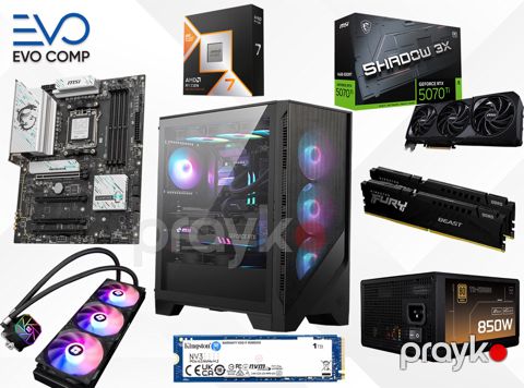 Oyun kompüteri Evo MagmaCore RTX 5070Ti Ryzen 7 9700X 32GB 1TB — Bakı