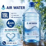 AIR WATER – 19 litr qab - Həcm: 19L - Məhsul növü: İçməli su - — Qida məhsulları