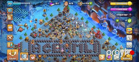 Clash of Clans oyunu üçün inkişaf etmiş hesab satılır. - Bələdiyyə/Ev — Digah