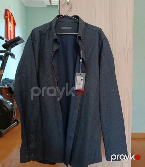 Köynək, Pierre Cardin, 2XL, rəng - Boz