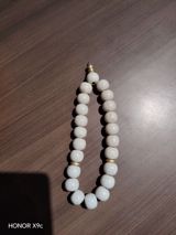 Ağ rəngli mərmər təsbeh əl işi - Material: böyük ölçülü, hamar səthli — Accessories