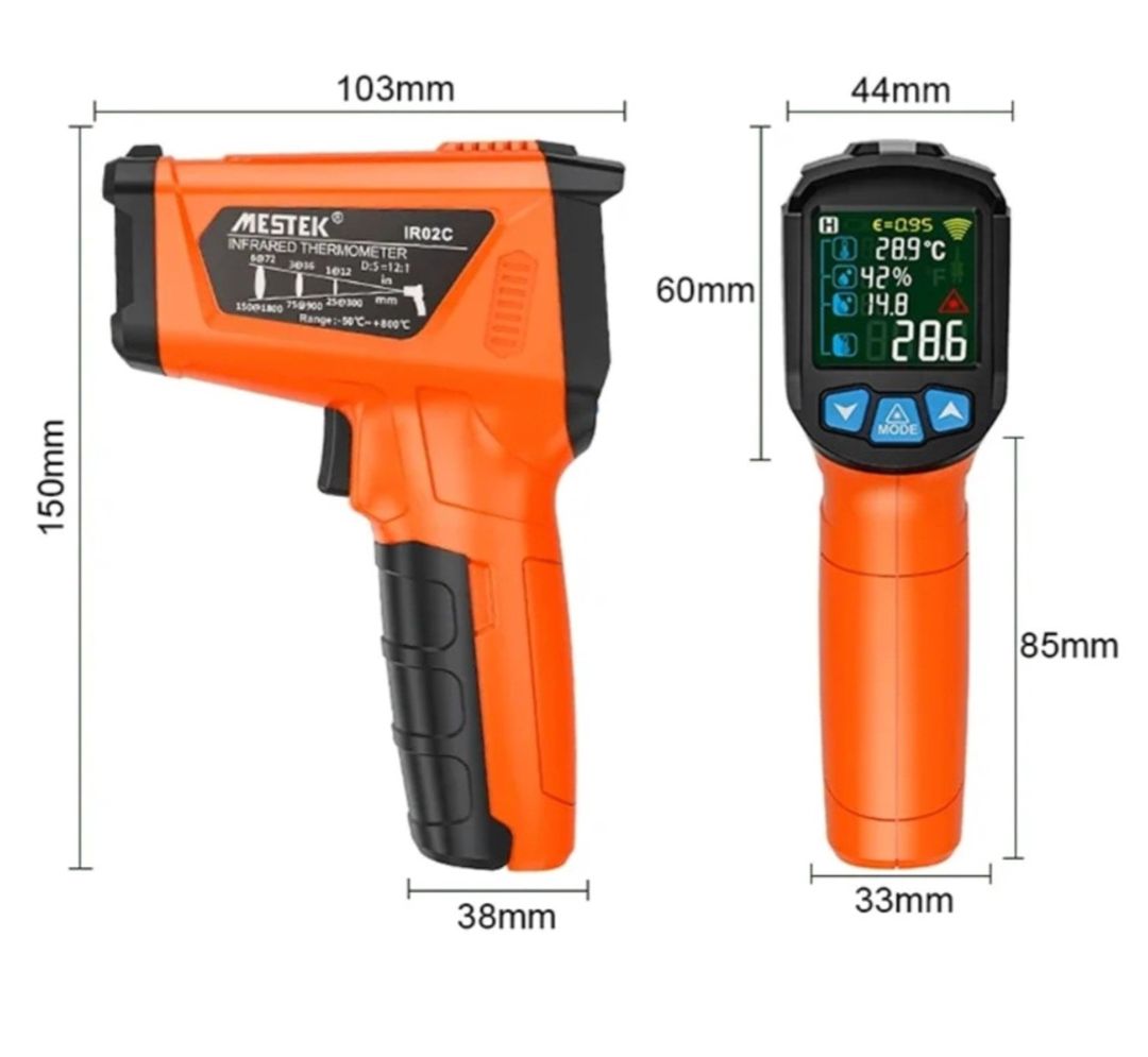 Təmassız sənaye pirometri "MESTEK IR-05A" — Mallar, Bakı (5)