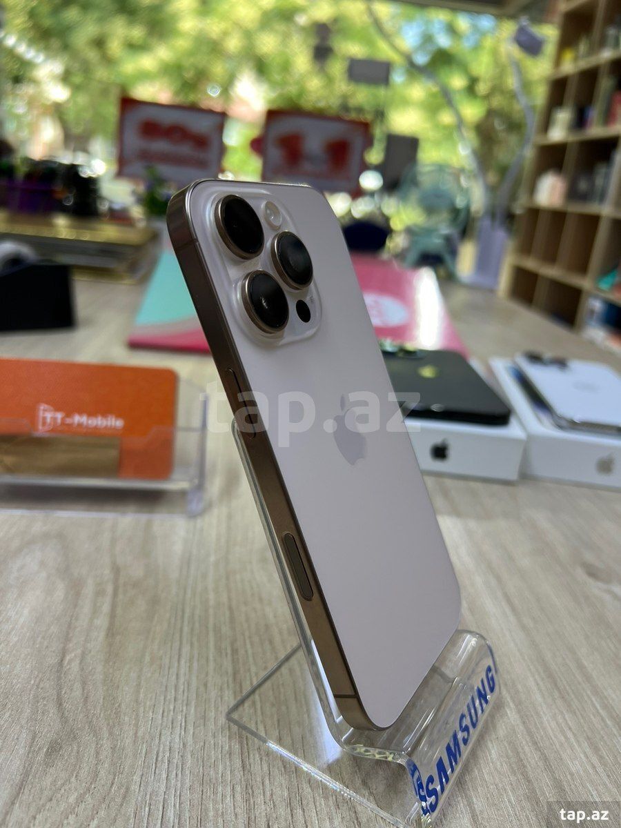 Apple iPhone 16 Pro Desert Titanium 128GB/8GB — Telefonlar və qadjetlər, Bakı (2)