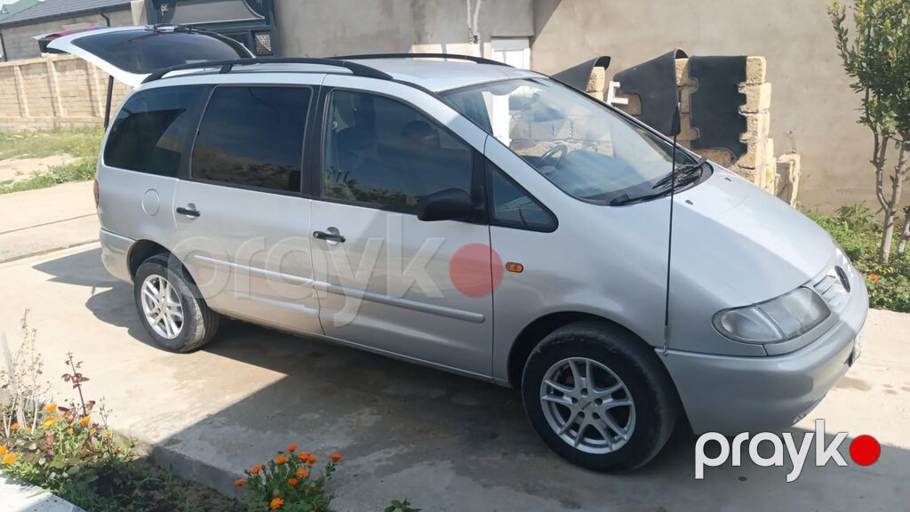 Volkswagen Sharan miniven - Kuzov: gümüşü rəng, 5 qapı, relslərlə dam — Avtomobillər, Sumqayıt (9)