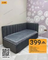 Künc başlıqlı tək nəfərlik çarpayı - Ölçü: 90 x 200 sm - Mexanizm — Goods