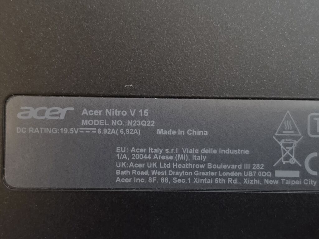 İşlənmiş Acer Nitro, 15.6 ", AMD Ryzen 5, 512 GB, Ünvandan götürmə — Acer, Bakı (5)