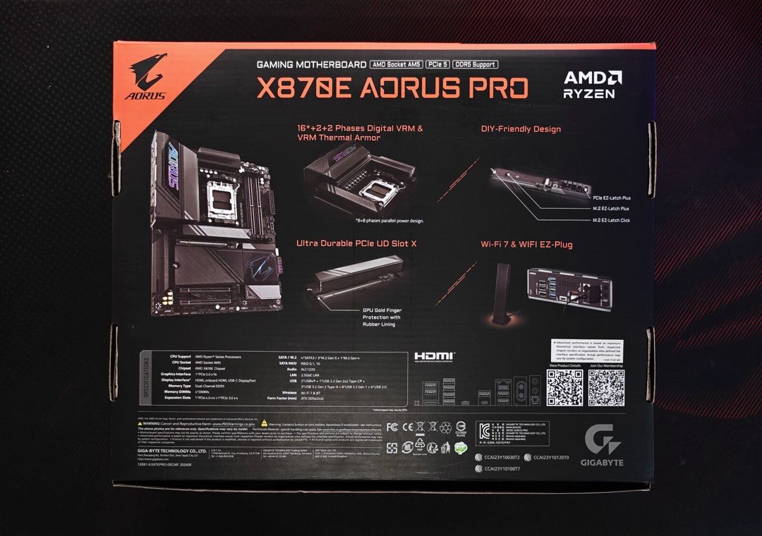 Ana plata Gigabyte X870E AORUS PRO — Elektronika, Bakı (3)