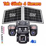 4G Sim kartlı Solar 360°FHD Kamera 12MP/4K+64GB — Электроника