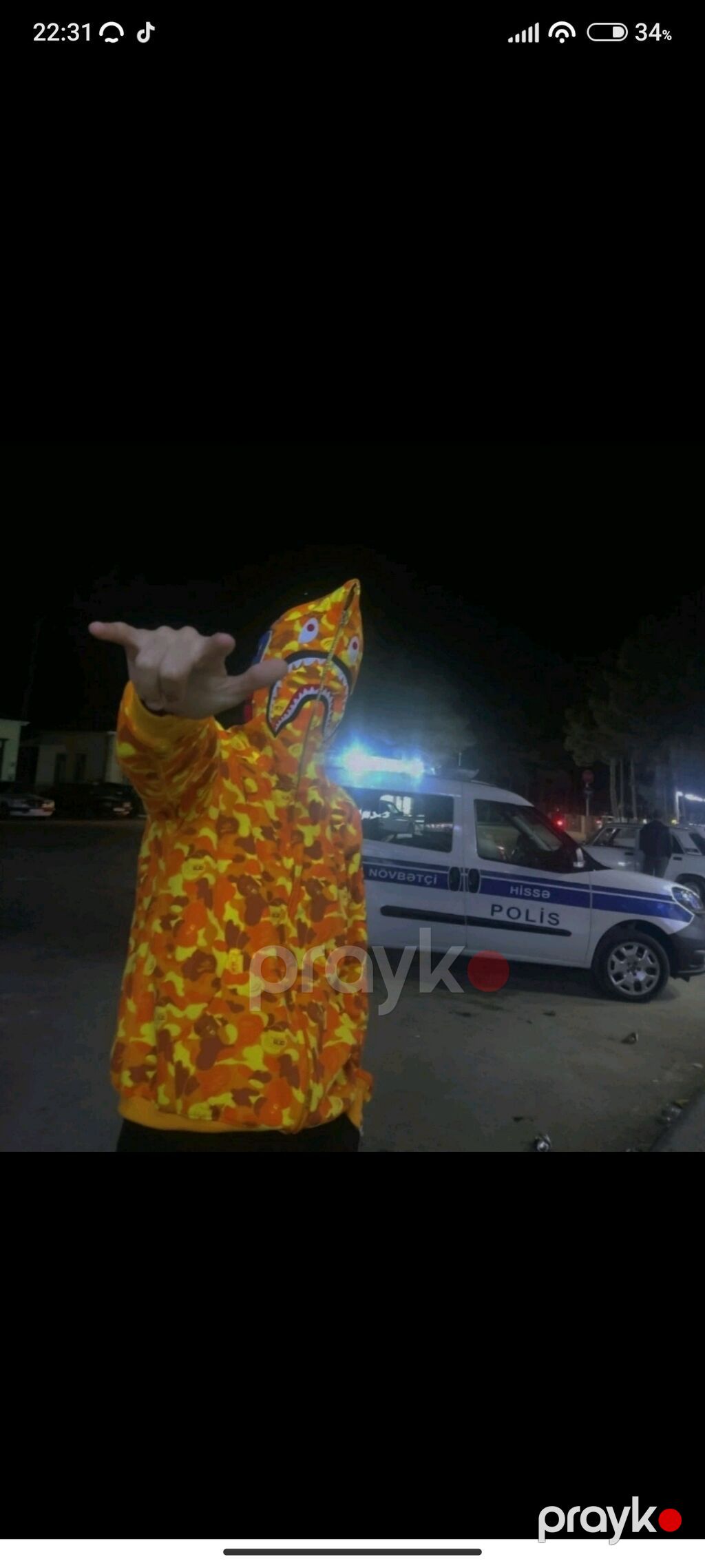 BAPE Shark Hoodie – narıncı kamuflyaj TAM ORGİNALDİ 150 AZN ALINIB — Şəxsi əşyalar, Bakı (3)