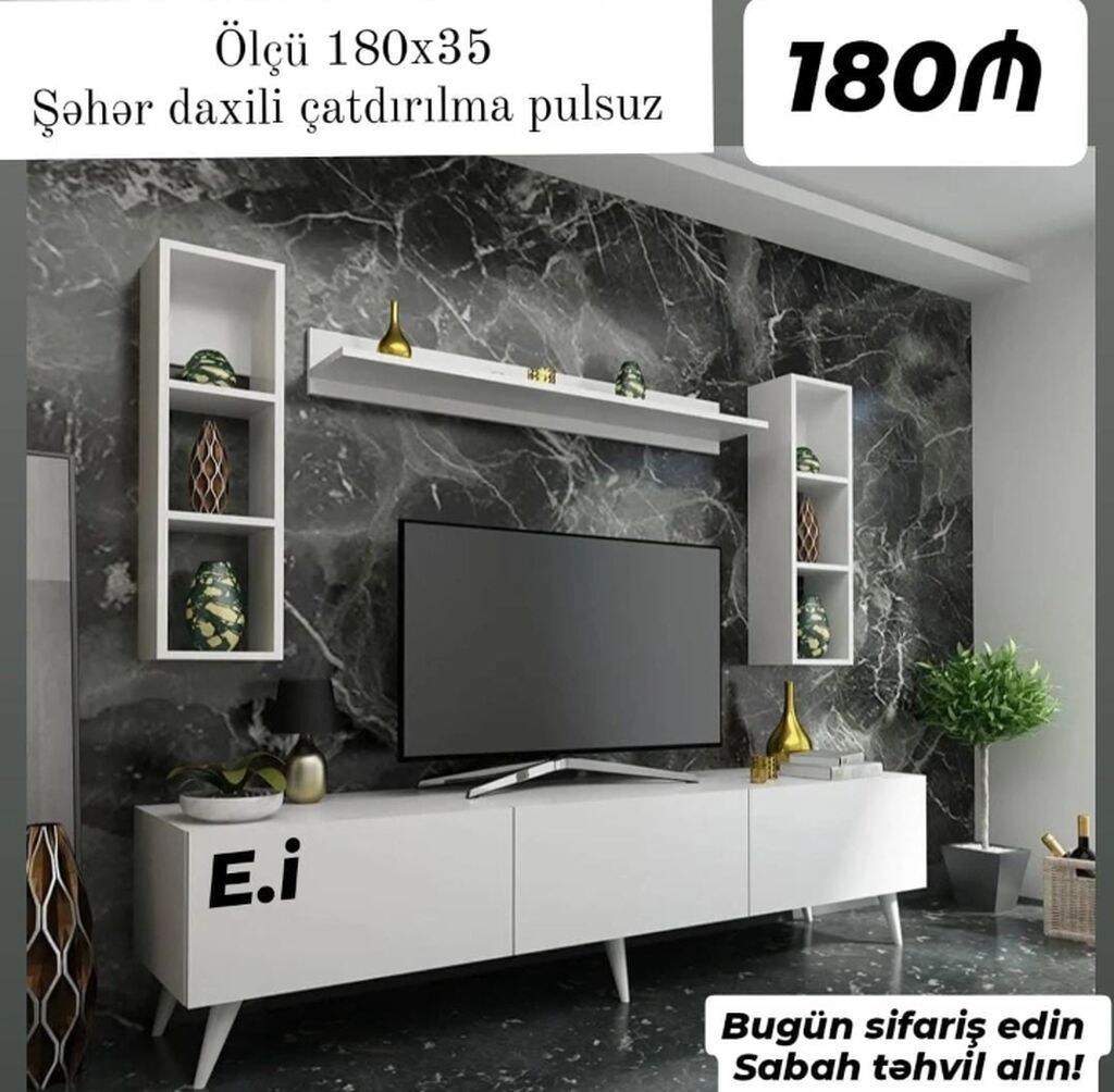 TV stend Yep yeni 180 azn rəng seçimi var çatdırılma var endirimli — Mebel, Bakı