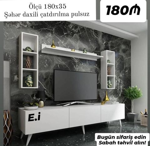 TV stend Yep yeni 180 azn rəng seçimi var çatdırılma var endirimli