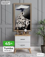 Tumba – 40×50×40 sm - Model: 2 çekmecəli, minimalistik dizayn - Ölçü — Мебель