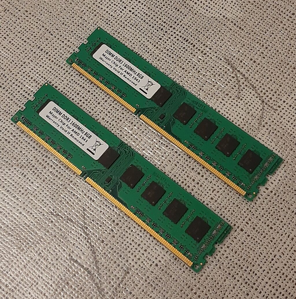 Operativ yaddaş - Ram DDR3 2×8GB - 50 AZN ( AMD üçün ) Bu ramlar — Elektronika, Bakı