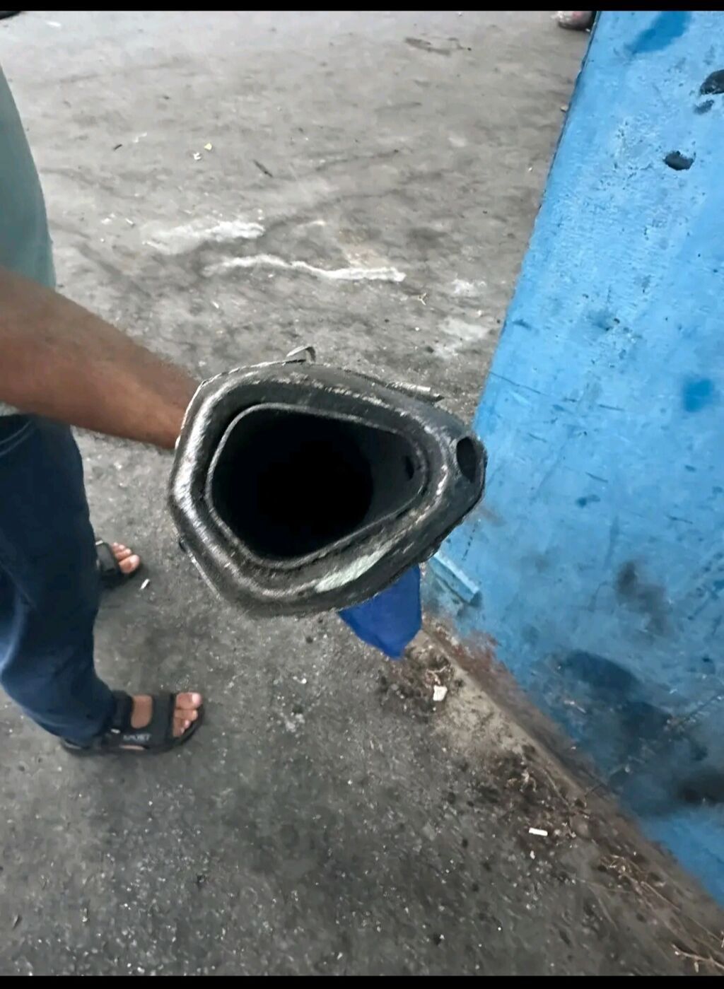 Moped/Motosiklet səsboğucu (egzoz) komplekti - Metal korpuslu, oval — Ehtiyat hissələri, Bakı (4)