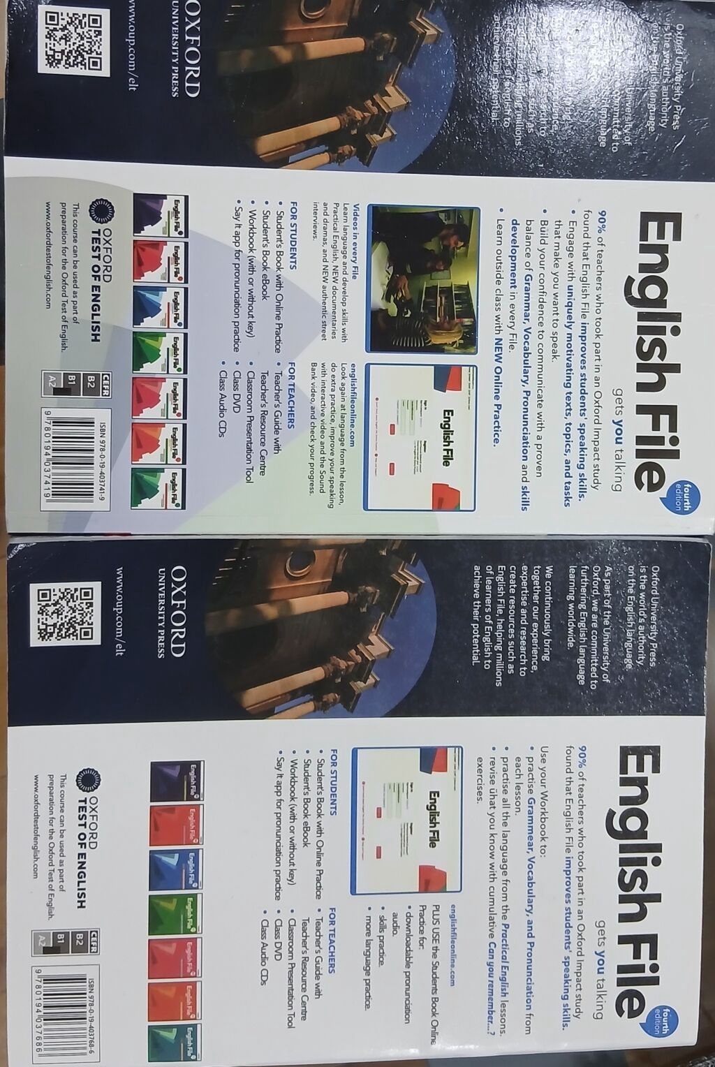 Hər iki kitab 7 azn.İstifadə olunmayıb. Məhsul: English File, Fourth — Kitablar və jurnallar, Bakı (2)