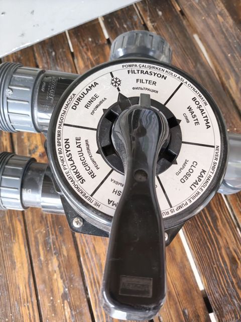 Hovuz üçün çoxfunksiyalı 6‑yollu vana (multiport valve) 20 gun isliyib