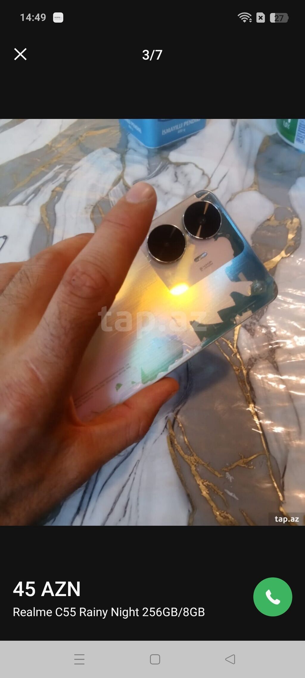 Realme C55, 256 GB, rəng - Gümüşü, Sensor — Realme, Saray (3)