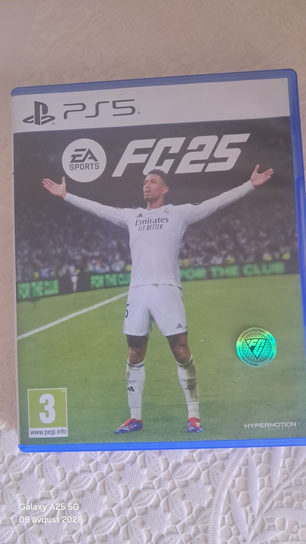 PS5 üçün EA Sports FC 25 oyun diski. Qutulu fiziki versiyadır və