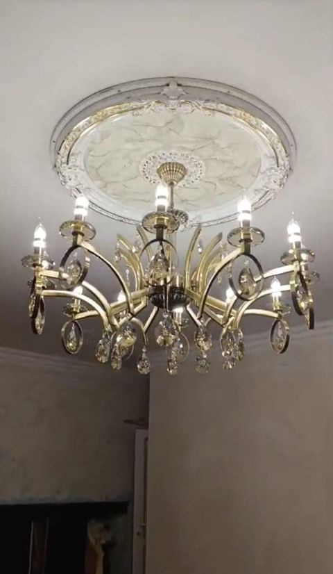 Çılçıraq, 10 və daha çox lampa, Metal — ikinci el mallarin satisi — Elektronika