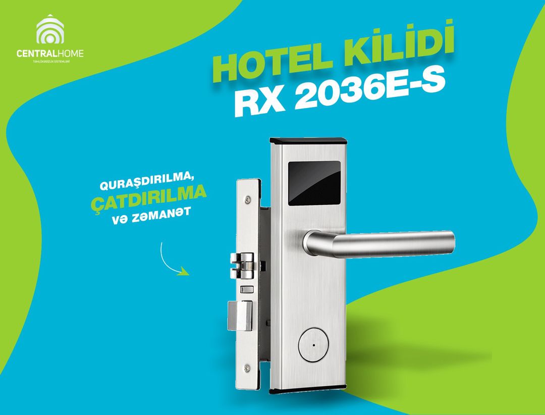 Hotel kilidi RX 2036E-S — Təhlükəsizlik sistemləri, Bakı