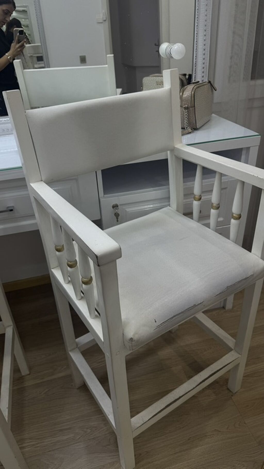 Vizajist/kosmetolog üçün yüksək oturacaqlar (2 ədəd) - Model — Stullar, Bakı (2)