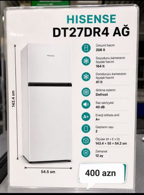 Soyuducu Hisense — Bakı