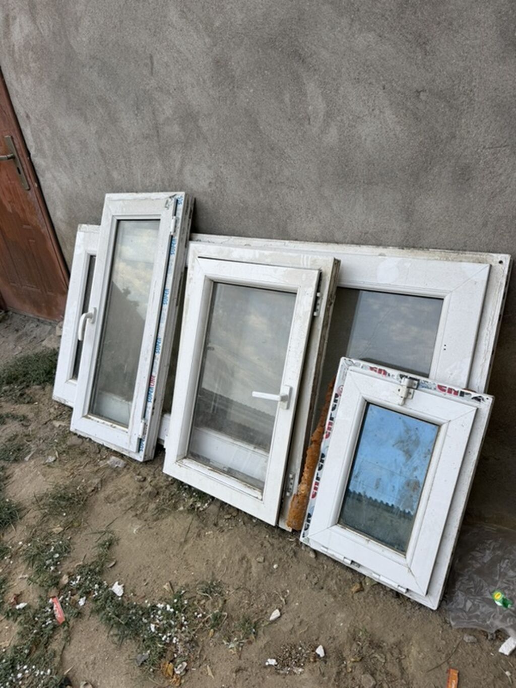 PVC plastik pəncərə çərçivələri (paket) - Material: ağ rəngli PVC — Mallar, Masazır (2)
