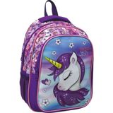 Uşaq məktəb çantası — Astral Kids, bənövşəyi unicorn dizaynı — Medine Pashayeva
