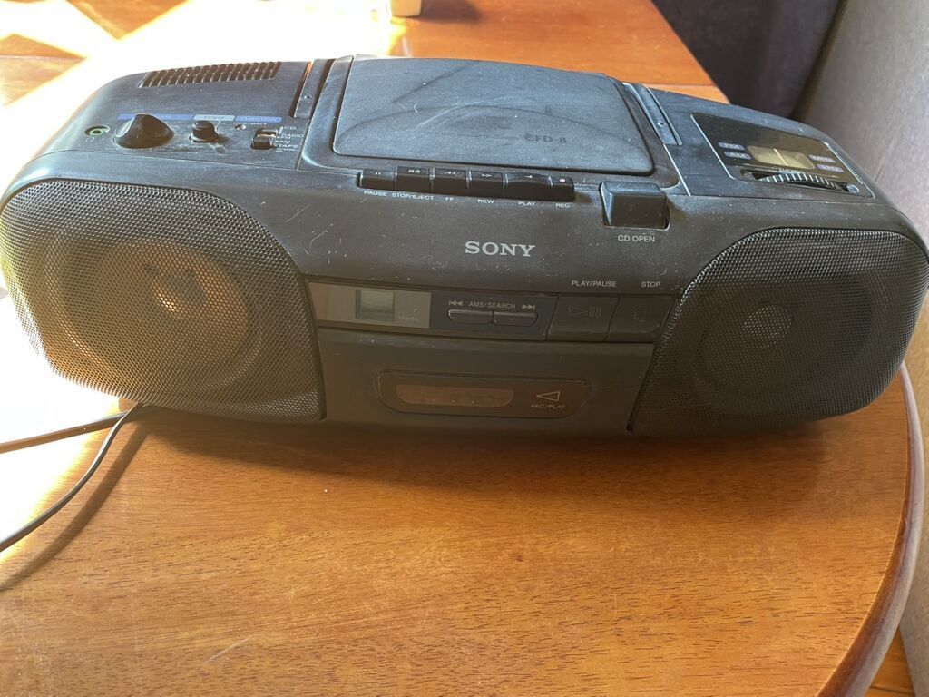 Sony portativ boombox – CD, kaset və radio Xüsusiyyətlər: - İki ədəd — Elektronika, Digah (2)