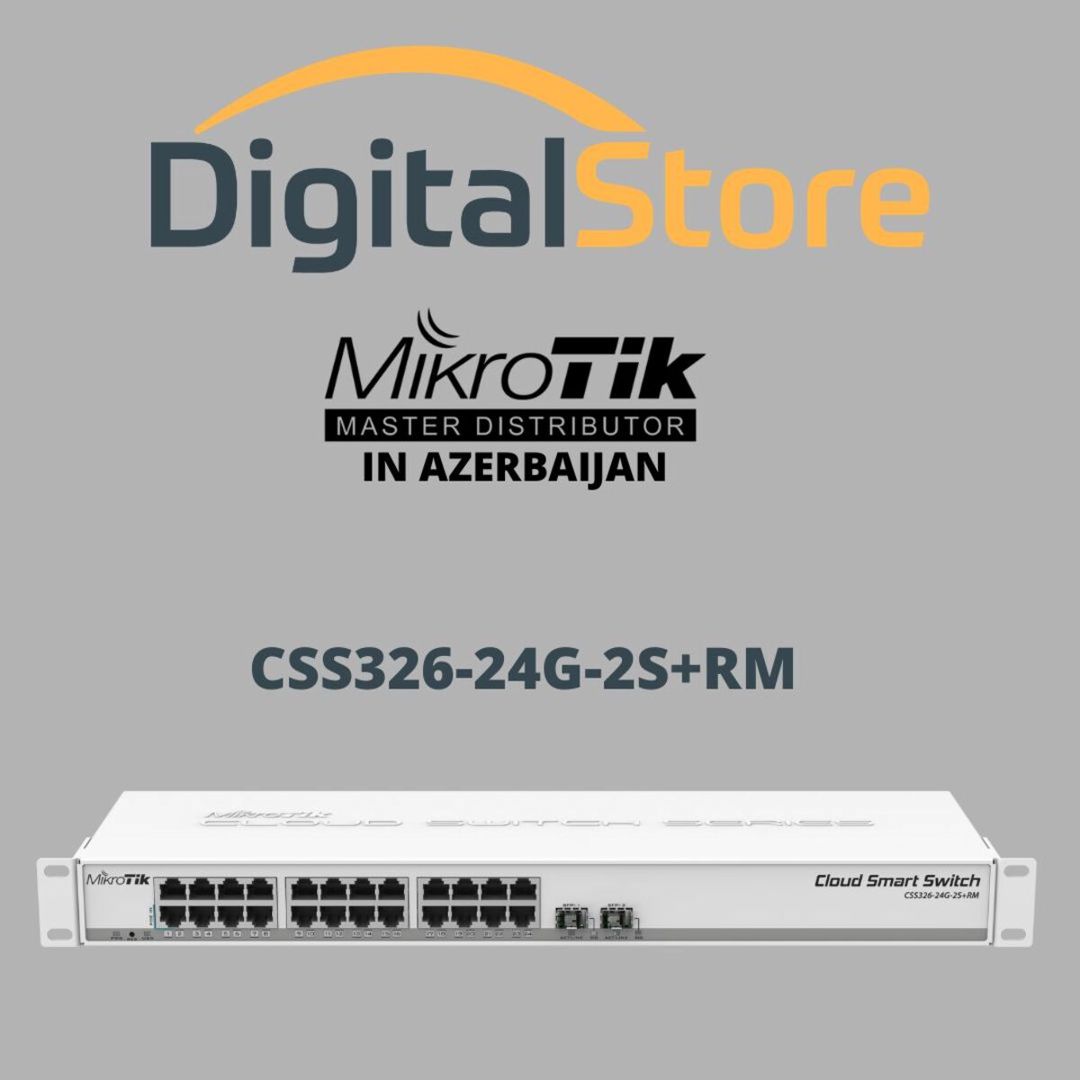 MikroTik CSS326-24G-2S+RM — Şəbəkə və server avadanlığı, Bakı