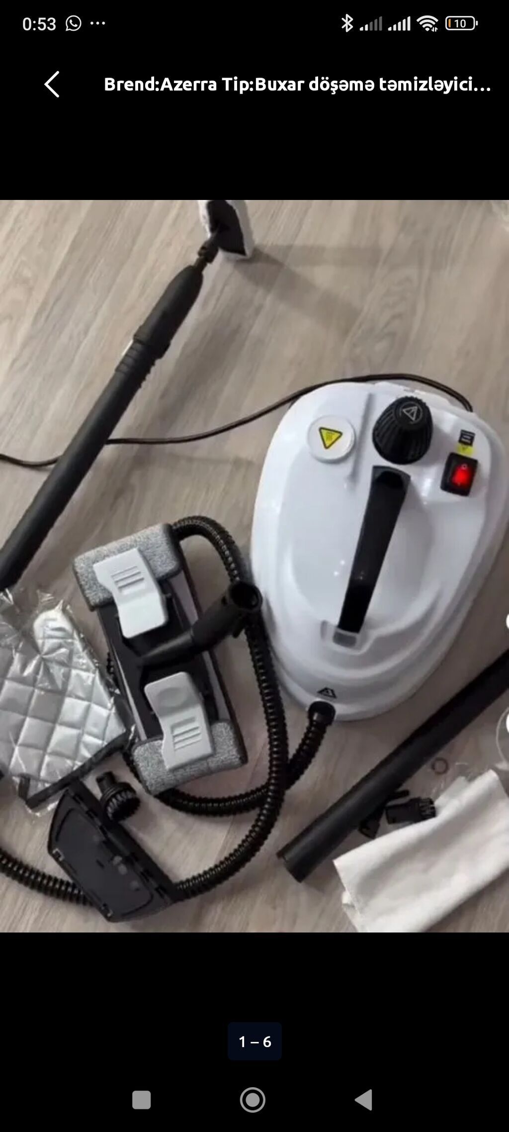 Brend: Azerra Model: AZ-001 Tip: Yüksək təzyiqli buxar təmizləyici — Elektronika, Mehdiabad