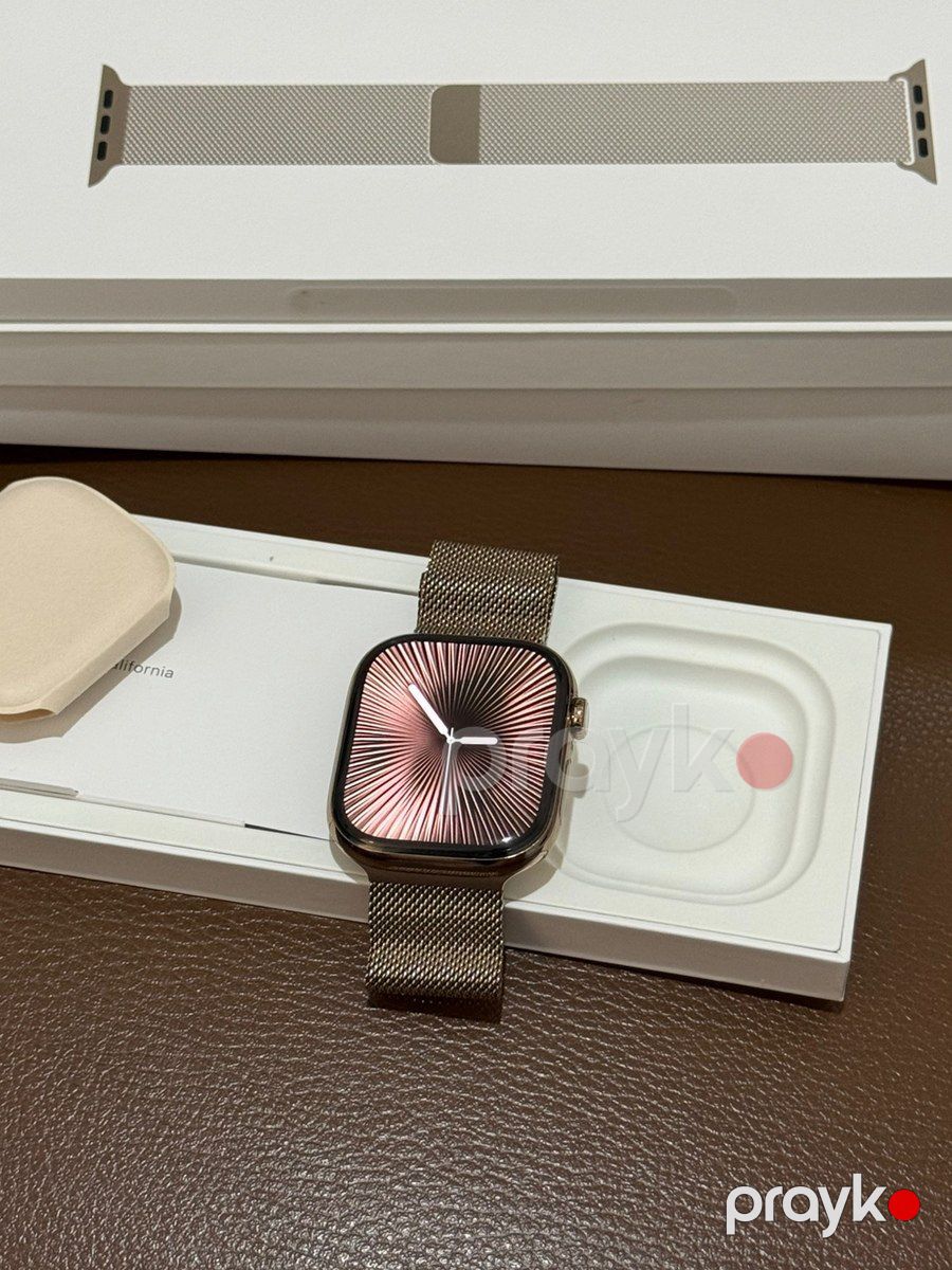 Apple Watch Series 10 Titanium Gold 46mm — Ağıllı saatlar və biləkliklər, Bakı (5)