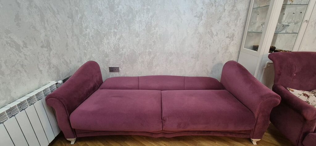 Açılan divan satılır. Klassik üslubda hazırlanmış, yumru kənarlı — Mebel, Bakı (4)