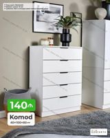 Komod – 4 çekmecəli, minimal dizayn Ölçülər: - 40 × 100 × 80 sm — Mallar