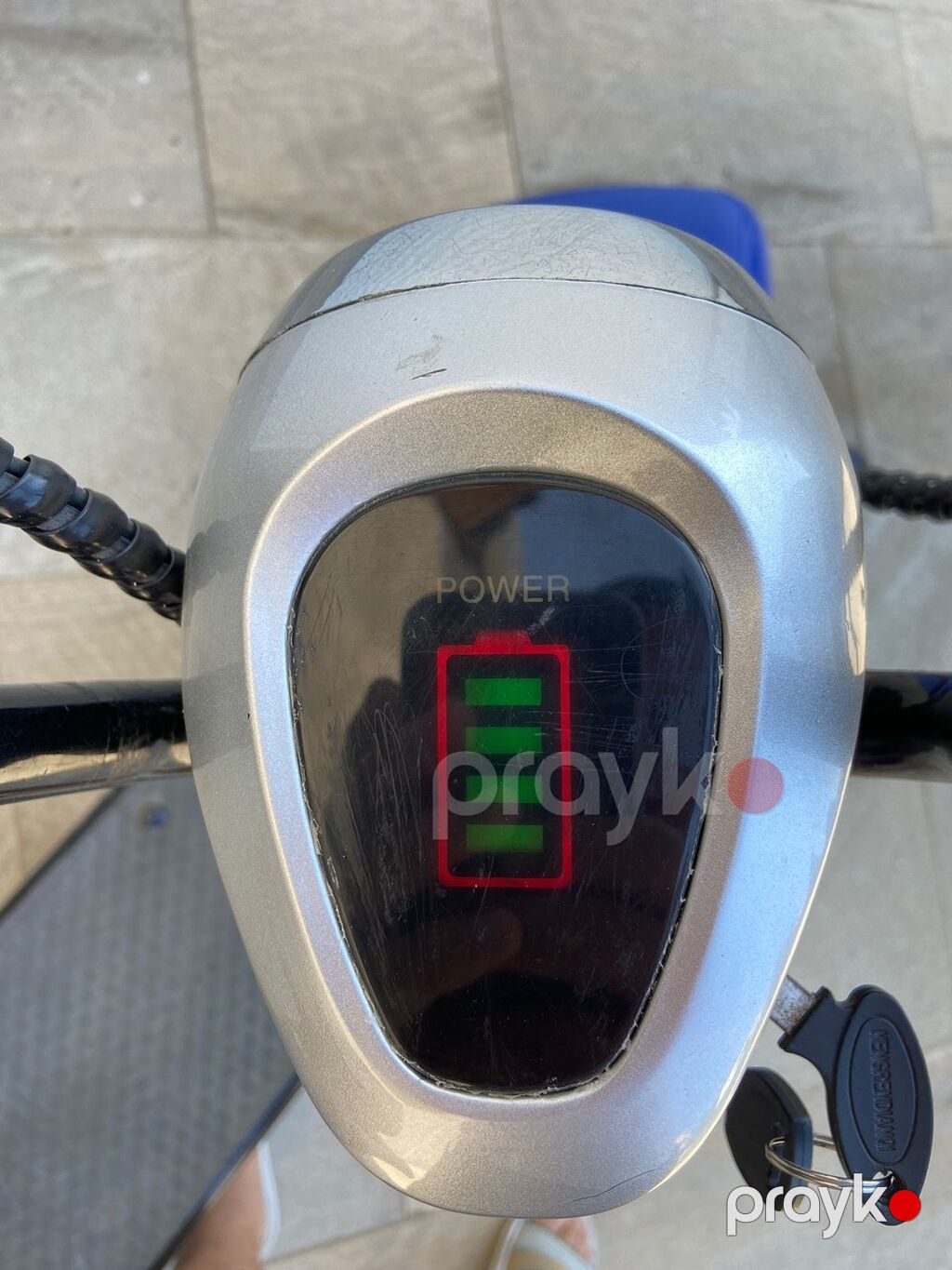 Elektrik skuter – citycoco tərzi, geniş təkərli - Rəng: mavi/qara — Avto, Digah (4)