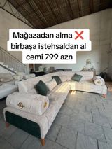 Künc divan, Yeni, Açılan, Parça, Pulsuz çatdırılma — Jale_Mebel — Мебель