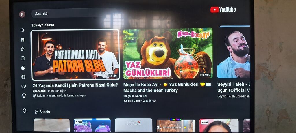 İşlənmiş Televizor Samsung LED ekran 4K (3840x2160) — Televizorlar, Pirəkəşkül (4)